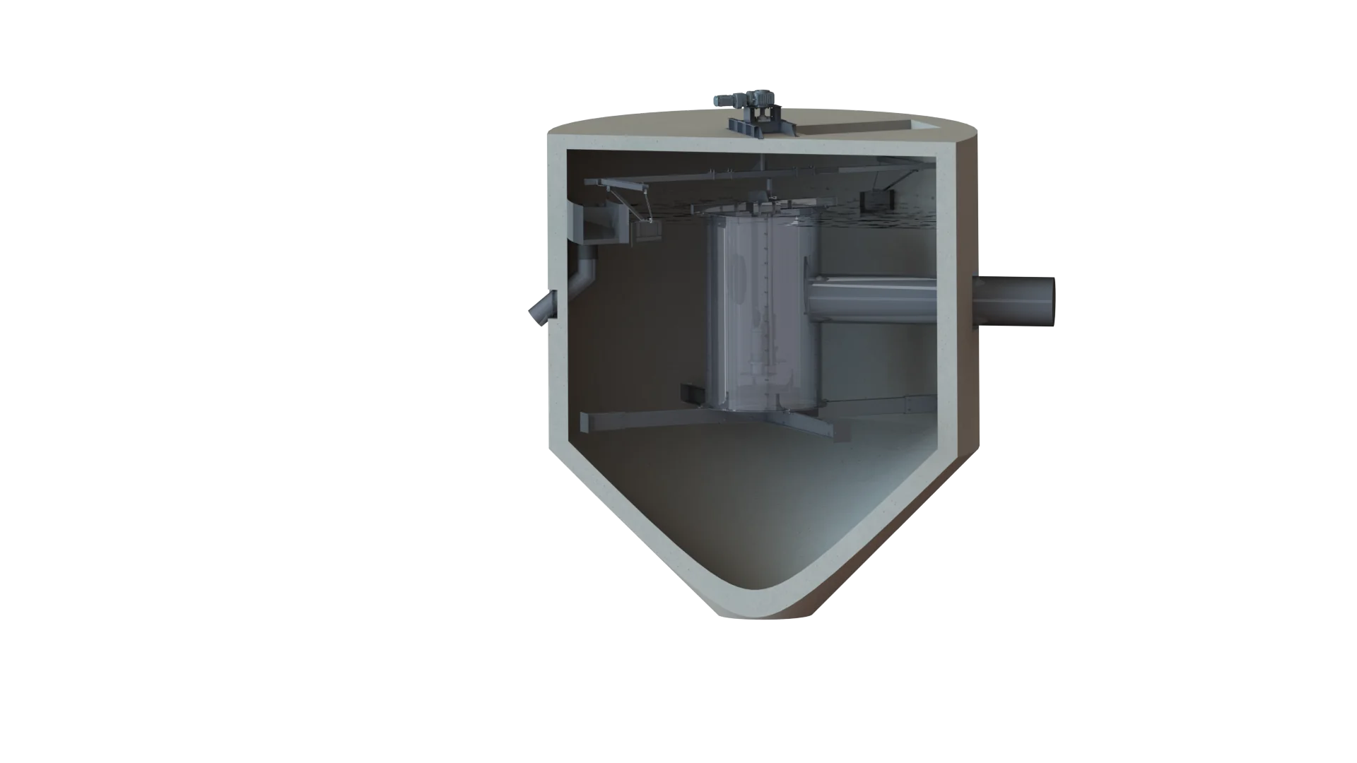Degraisseur dessableur cylindro-conique