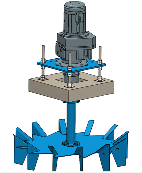 Variante TLA de turbine de surface à vitesse lente BIOTRADE.